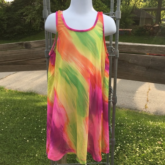 Sand N Sun Other - Mesh Tie-Dye Swim Cover-Up! EUC! Sand N Sun Other - Mesh Tie-Dye Swim Cover-Up! EUC!